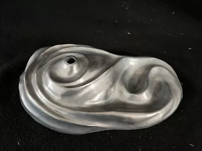 10.5  Cast Aluminum Art Nouveau Style Lamp Base With Trinket Tray - Parts • $26.99