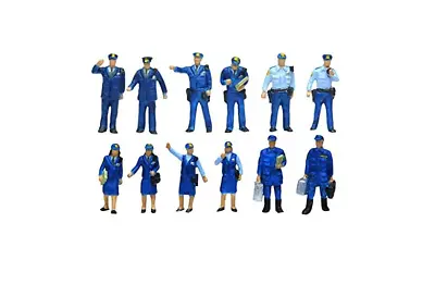 Tomytec DIORAMA COLLECTION N Gauge 1/150 Scale Ningen 124 Police Station People • $13.29