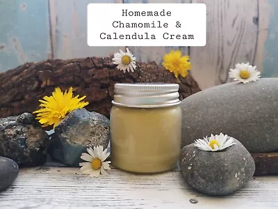 £8 • Buy Homemade Chamomile & Calendula Herbal Cream For Dry, Sensitive Skin  Face & Body