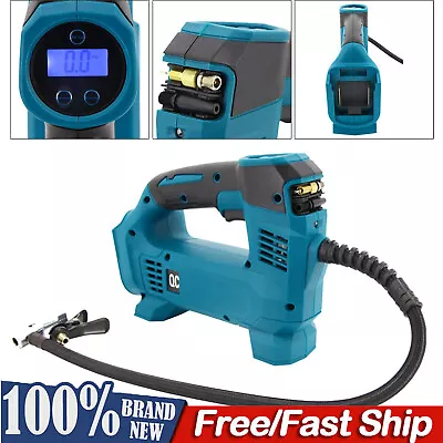 200W Electric Air Pump Cordless Air Inflator For Makita 18V Battery LED Lights • $46.99