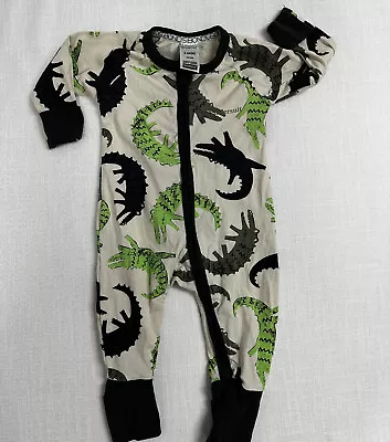 Bonds Wondersuit Size 0-3 Months 000 Baby Boy Girl Crocodile  Dino Green Grey • $13.99