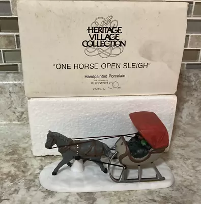 Dept. 56 Heritage Village  One Horse Open Sleigh  • $9