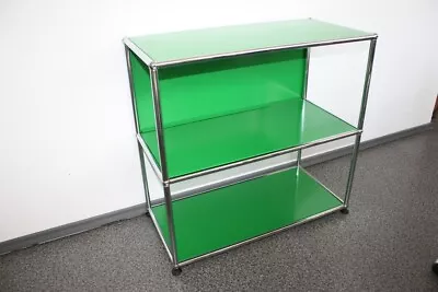 Luxury USM Haller Shelf Sideboard Green 75x35x35 2 Fan • £637.89