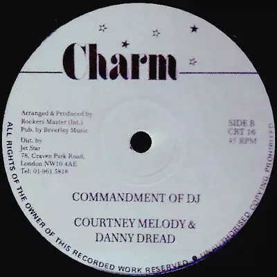 Courtney Melody & Danny Dread - Call Me / Commandment Of DJ (Vinyl) • £10.50