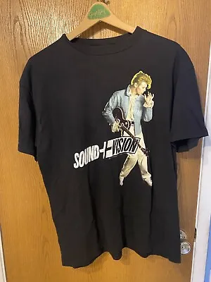 Vintage T Shirt David Bowie Sound Vision Band Promo Tour Shirt XL 90s EUC Y2K • $200