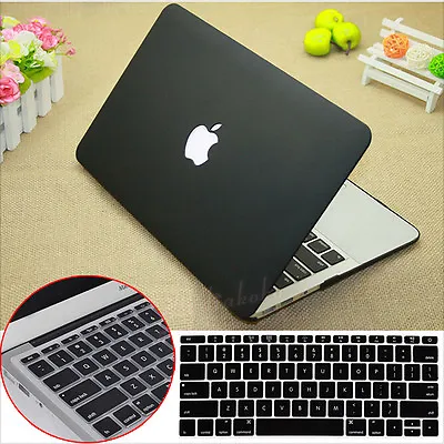 $16.95 • Buy 2in1 Black Matte Cut-out Hard Case Shell  For MacBook Air Pro 13  A2337 A2338 M1