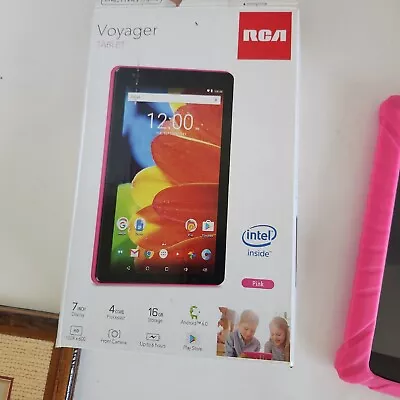 RCA RCT6873W42 PINK Voyager 7  16GB Tablet Android 6.0 BUNDLE READ DESCRIPTION • $49.95