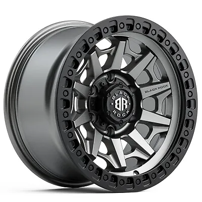 18 Inch Alloy Wheels For Mazda Bt-50 Black Rock Cage 18x9 6 Stud Rims 4x4 Bt50 • $1669