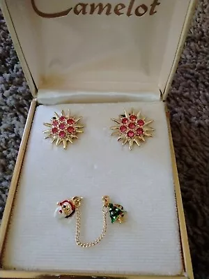 Vintage Camelot Costume Jewelry Set In Box • $29.99