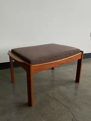 Mid Century Danish Modern Teak Ottoman / Footstool Vintage • $375