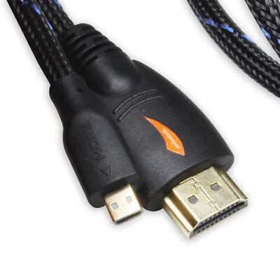 $21.84 • Buy Micro HDMI To HDMI Cable For Raspberry Pi 4 Sony A6300 Camera Nikon Lenovo Yoga