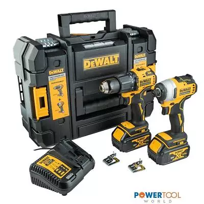 £227.95 • Buy DeWalt DCK2062M2T Brushless 18v XR Combi Drill & Impact Driver Twin Kit Inc 2...