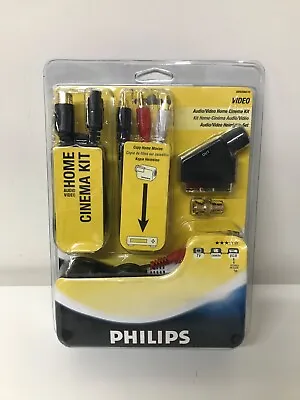 Philips Audio Video Home Cinema Kit A/V Scart Phono Leads Cables Camcorder T30 • £10