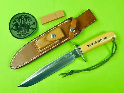 RARE US Custom Handmade RANDALL Model # 1 8″ Vietnam Veteran #35 Knife Scrimshaw • $5000