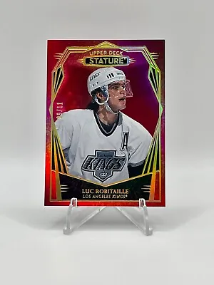 Luc Robitaille 2022-23 UD Stature RARE #/11 RED REFRACTOR IMAGE VARIATION - HOF • $49.45