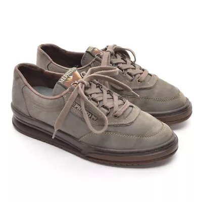 Ladies Mephisto Rush Classic Walking Sneakers 6 M Brown Leather Lace Up Shoes • $64.99