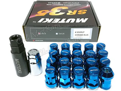 Muteki Sr35 20pcs Wheels Tuner Lug + Lock Nuts (close End/12x1.5/blue) ## • $49.99