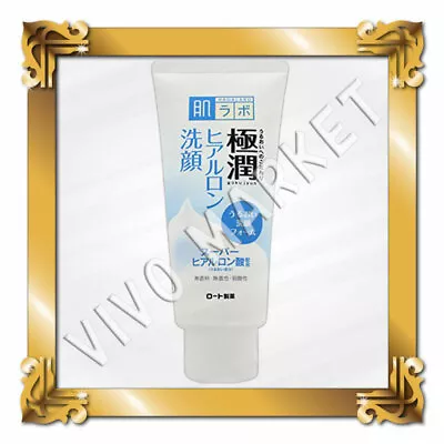 Rohto Hada Labo Hadalabo Gokujyun Hyaluronic Cleansing Foam Face Wash 100g FS • $14.09