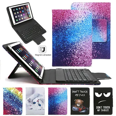 For Amazon Kindle Fire HD 7  8  10  Tablet Keyboard Pattern Leather Case Cover • $18.99