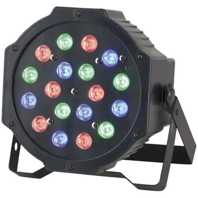 $49.95 • Buy New EMS Laser RGB LED Par Stage Light 18 X 1W TRI-FLAT Tri Colour LED Par Can