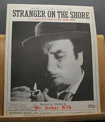 Stranger On The Shore Acker Bilk Vintage Sheet Music Robert Mellin Sherwin Music • £4.99