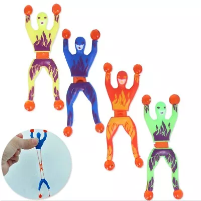 £4.81 • Buy 4x STICKY WALL CRAWLER MEN Kids Superhero Ninja Party Gift Bag Pinata Fillers