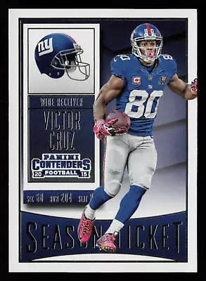 2015 Panini Contenders #93 Victor Cruz New York Giants Football Card • $0.99