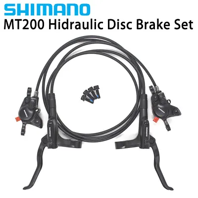 SHIMANO BR+BL-MT200 MTB Hydraulic Disc Brakes Set 800-1450MM Front & Rear  • $49.80