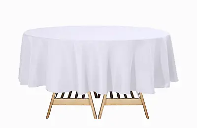 90  Round Seamless Tablecloth For Wedding Restaurant Banquet Party Decorations • $12