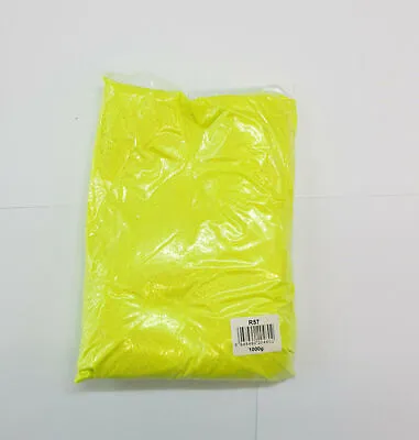 NEON YELLOW ULTRA FINE GLITTER BAG .008 For SCRAPBOOKING NAIL ART CRAFTS HOME • £2.99