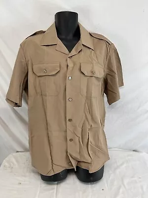 Vietnam Era US Navy Khaki Dress Shirt XL 1972 Dated • $15