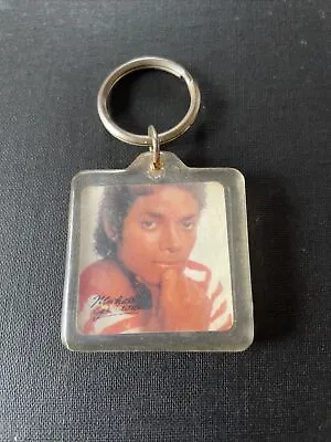 Vintage Michael Jackson Keychain Plastic Double Sided  • $8
