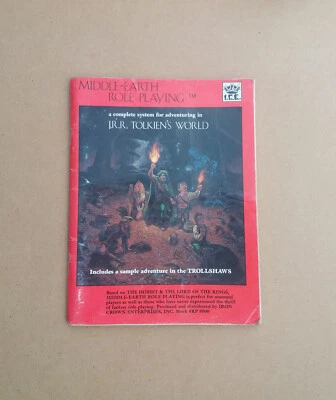 £35 • Buy ICE MERP 1st Edition Middle Earth Role Playing Rulebook 1984