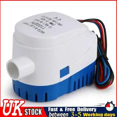 UK DC 12V 24V Submersible Pump 1100GPH Bilge Water Pump For Kayak Marine Boat • £22.91