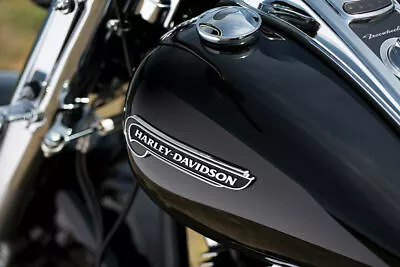 Harley Road King Softail Dyna Touring V Rod Gas Fuel Tank Emblems Freewheeler • $219.12