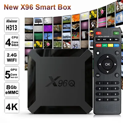 Android 10.0 TV Box X96Q Quad Core HD 4K Media Stream Player Mini PC 2.4G WiFi • $23.68