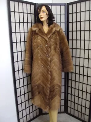 ~excellent Canadian Pastel Mink Tail Fur Coat Jacket Women Woman Size 6 Small • $202.23