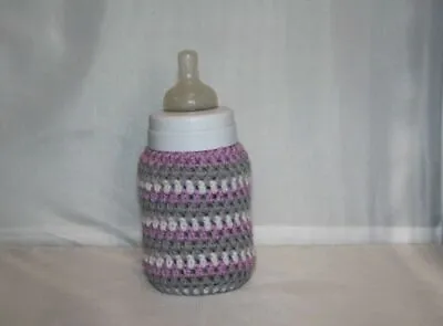 Handmade Crochet Baby Bottle COVER / PERSONALIZED  • £5.31