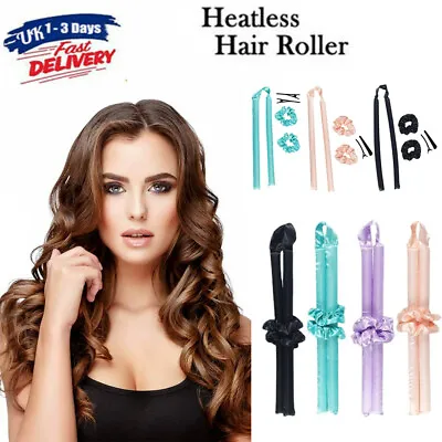 £4.99 • Buy DIY Hair Curlers Heatless Curling Rod Soft Headband No Heat Wave Form Women Girl