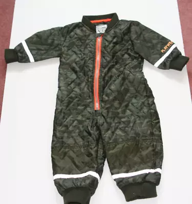 MM Mads & Mette LS Green Puddle Suit 80cm/9-12m • £6.50