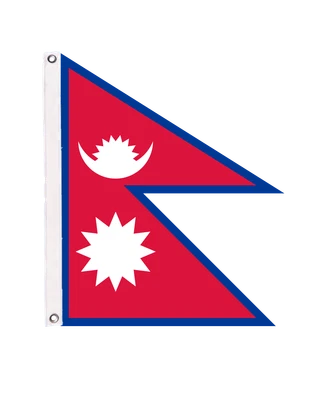 £84.95 • Buy Nepal Flag With Eyelets - Handmade In The UK