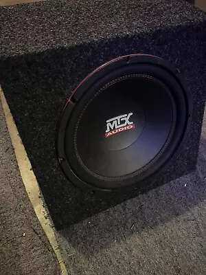 MTX Single 10’ Subwoofer With Built-in Amplifier. • $110