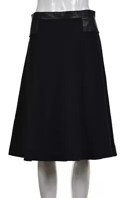 W118 Walter Baker Womens Skirt Size M Black A-Line Below Knee Casual • $29.99