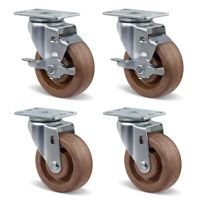 4  Heavy Duty Casters  Hi-Temp Nylon Casters Capacity Up To 2400 LB • $72.99