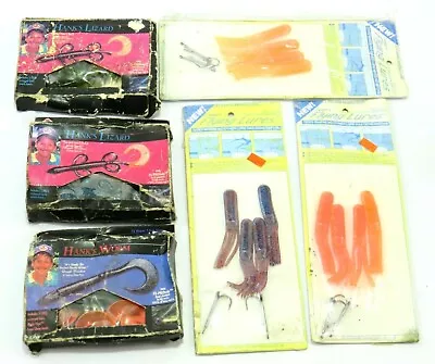 Vintage Mann's Hank's Lizard And Worm Langer's Flying Lures Rough Pkgs. Read • $30.37