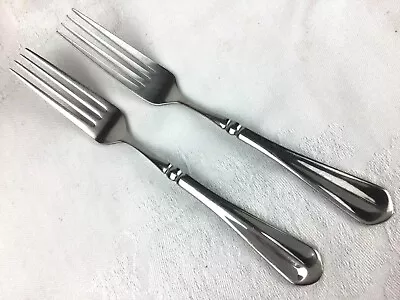 Mikasa French Countryside 18/10 Stainless (2) Dinner Forks 7 7/8” Glossy VGUC • $18