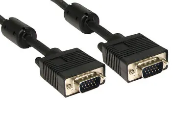 Fully Wired 20m SVGA Cable / VGA PC / Laptop To TV / Monitor Lead / Male 65.61Ft • £19.99