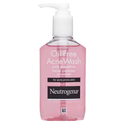 Neutrogena Oil-Free Acne Wash Pink Grapefruit Cleanser 175mL Pump Micro Clear • $14.64