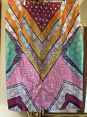 Gorman X Kate Kosek Fun Geometric Shape Pencil Skirt Size 12 • $25