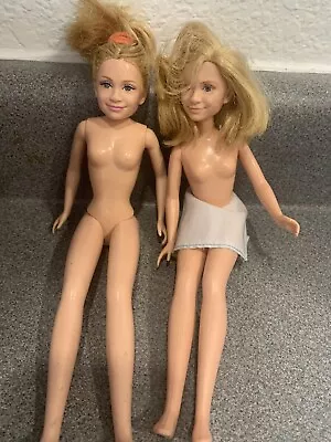 2 Vtg 90's Mattel Barbie Doll Mary-Kate And Ashley Olsen Twins • $14.99